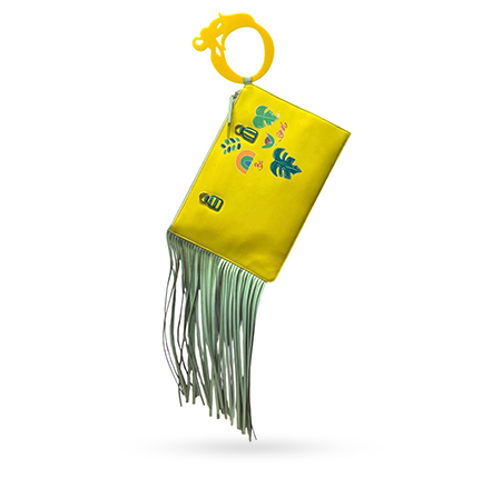 Printed Sorbet Skies Rectangle Wristlet (Autumn)