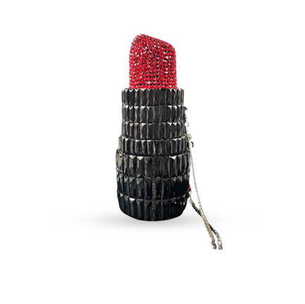 Swarovski Red Lipstick Crystal Clutch