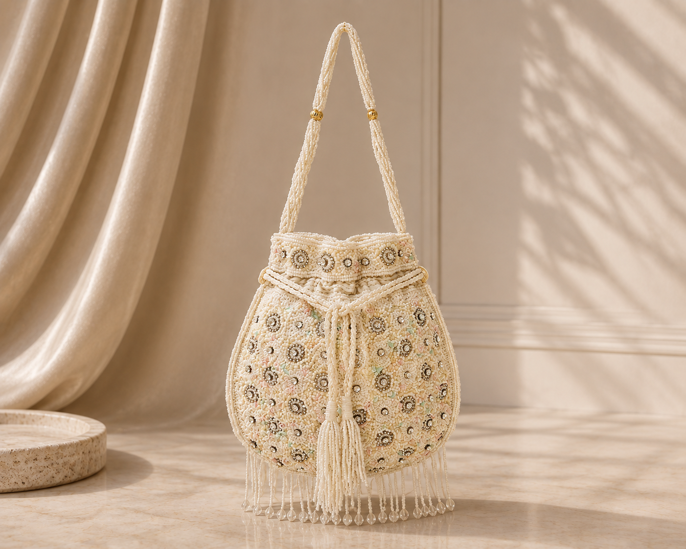Ivory Heirloom Potli