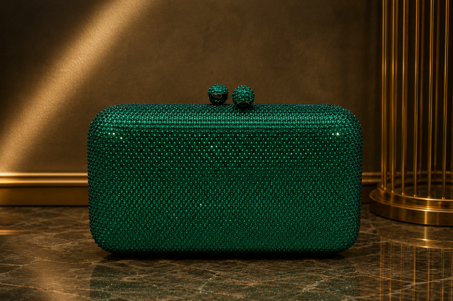 Swarovski Emerald Clutch