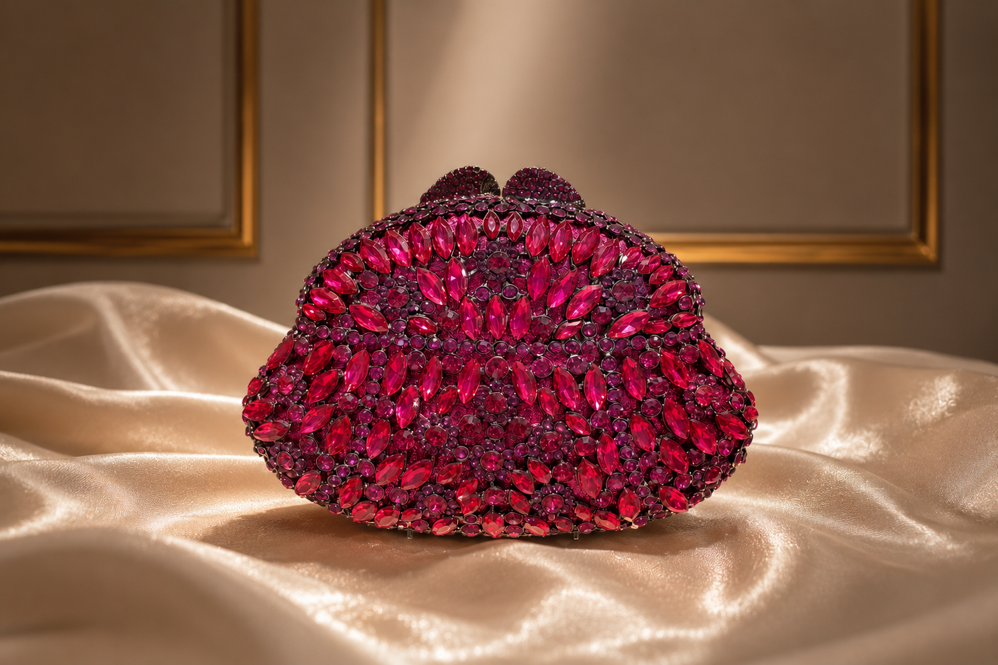 Swarovski Ruby Dome Clutch