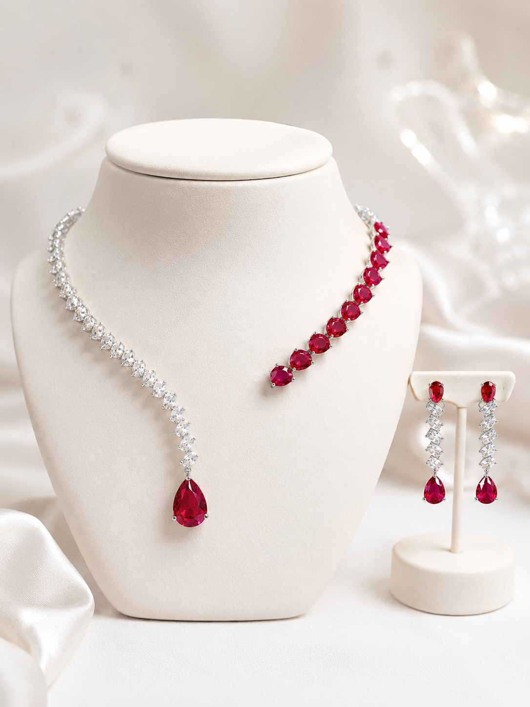 Ruby Radiance Necklace Set