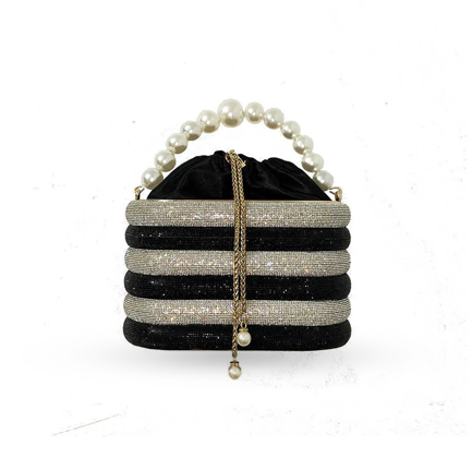 Vanessa Bag Silver Black