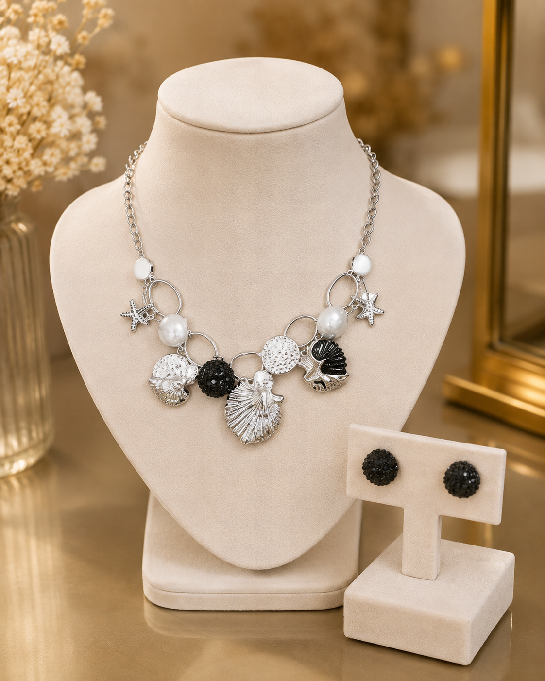 Ocean Pearl Charm Set