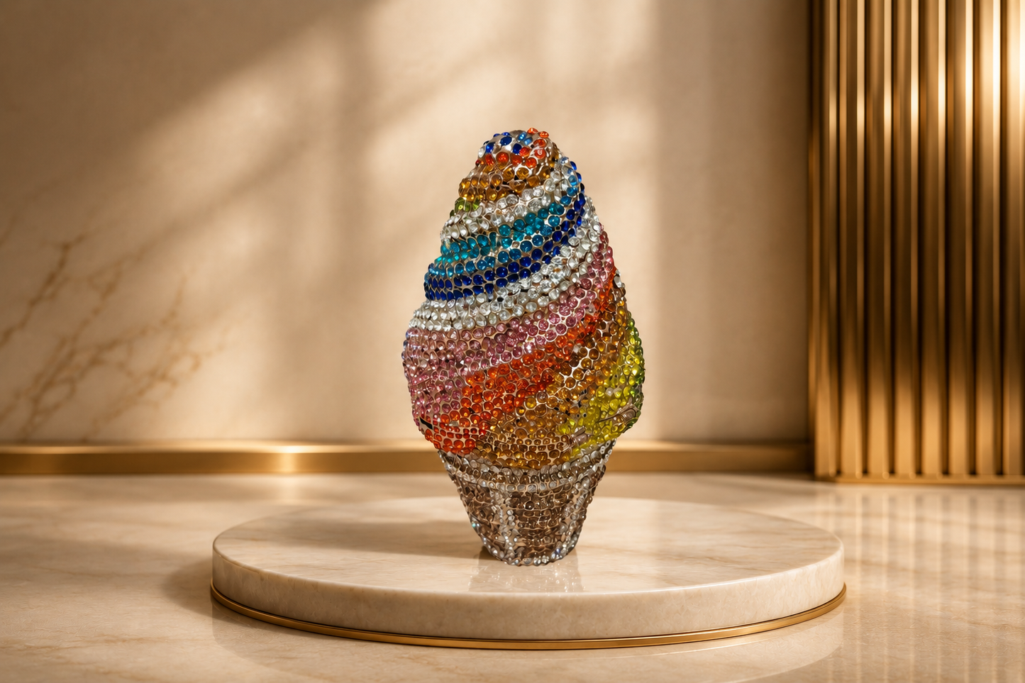 Ice cream Swarovski Clutch