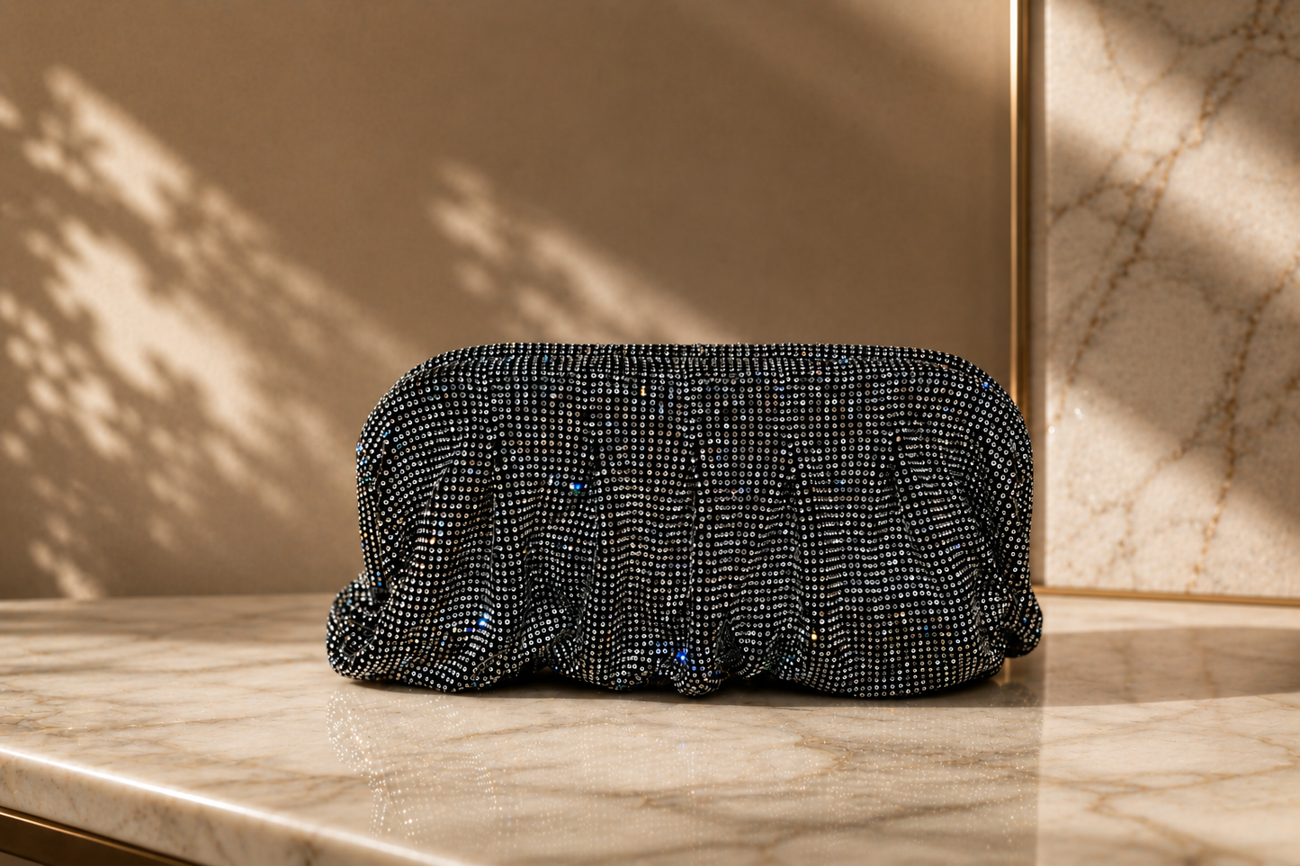 Midnight Cascade Clutch