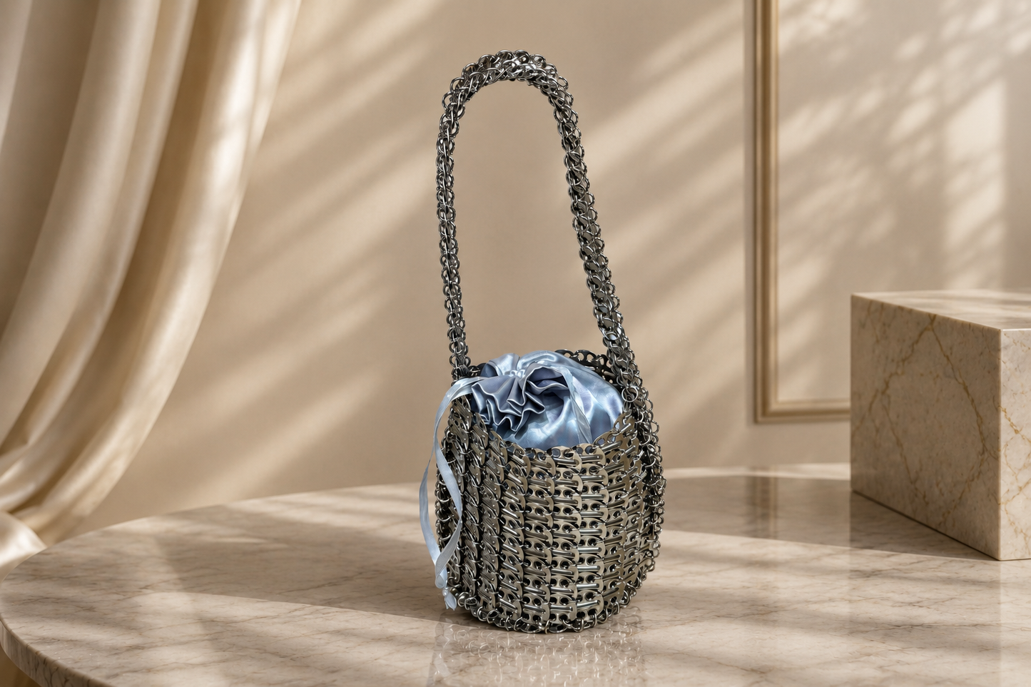 Silver Chain Bag