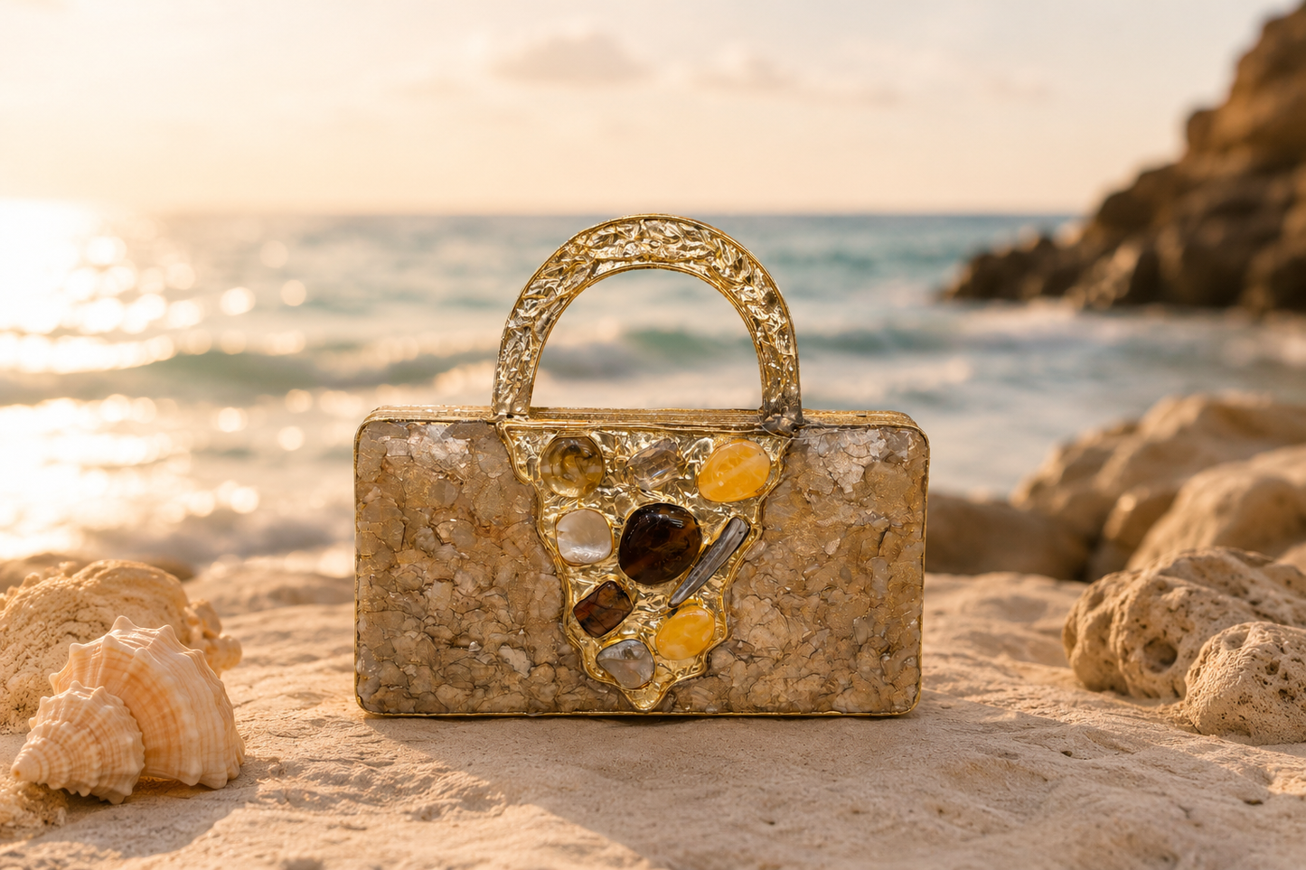 Golden Shore Clutch