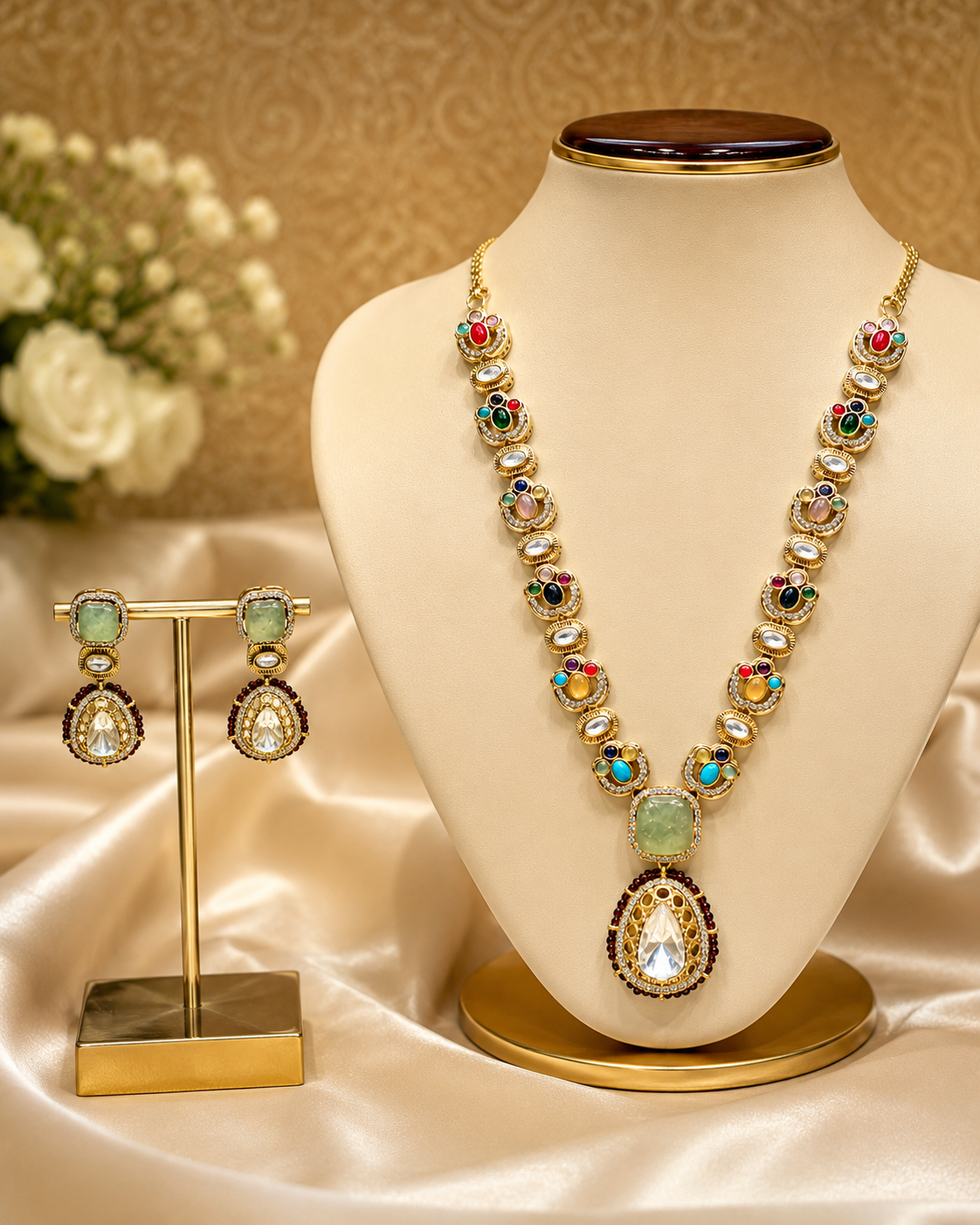 Meera Kundan Necklace Set