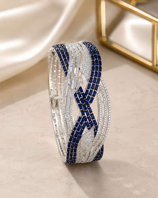 Sapphire Weave Bracelet