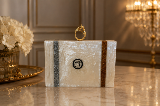 Ivory Royale Clutch