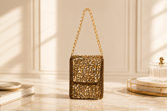 Golden Petal Phone Sling