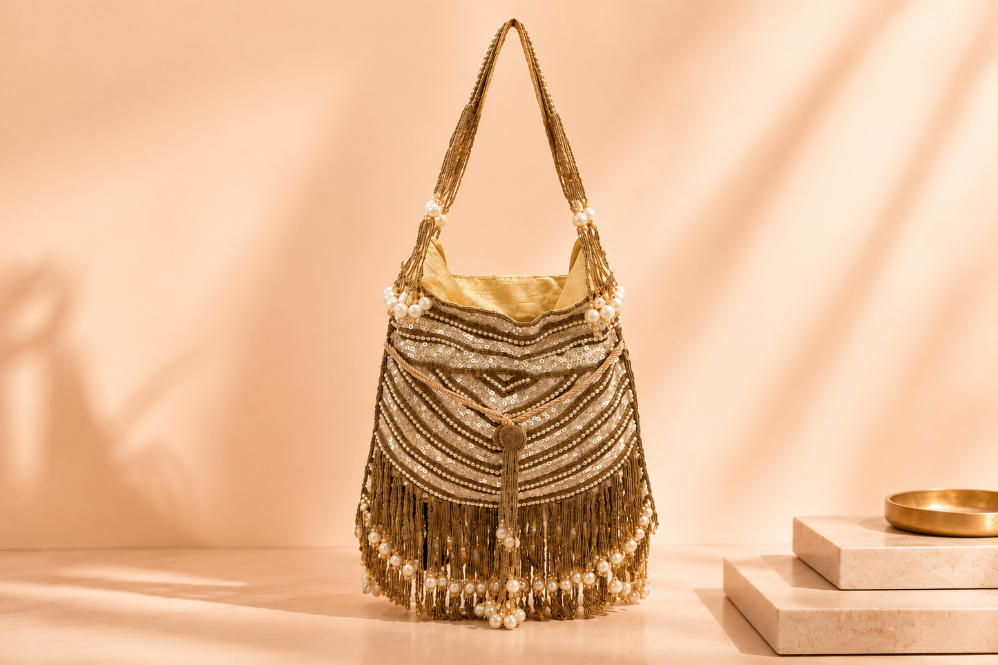 Pearl Cascade Potli