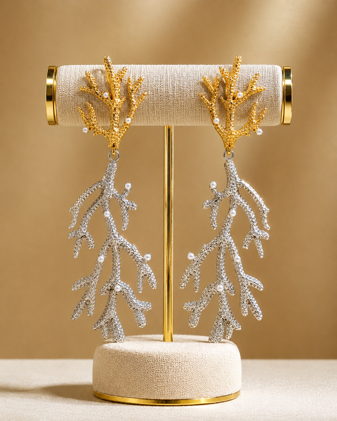 Coral Drop Earrings