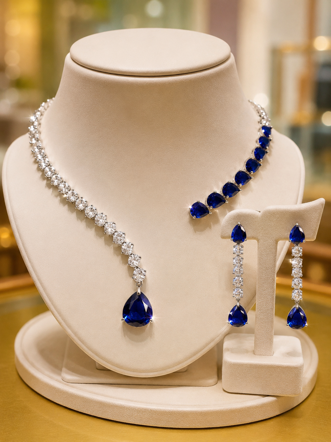Sapphire Grace Necklace Set