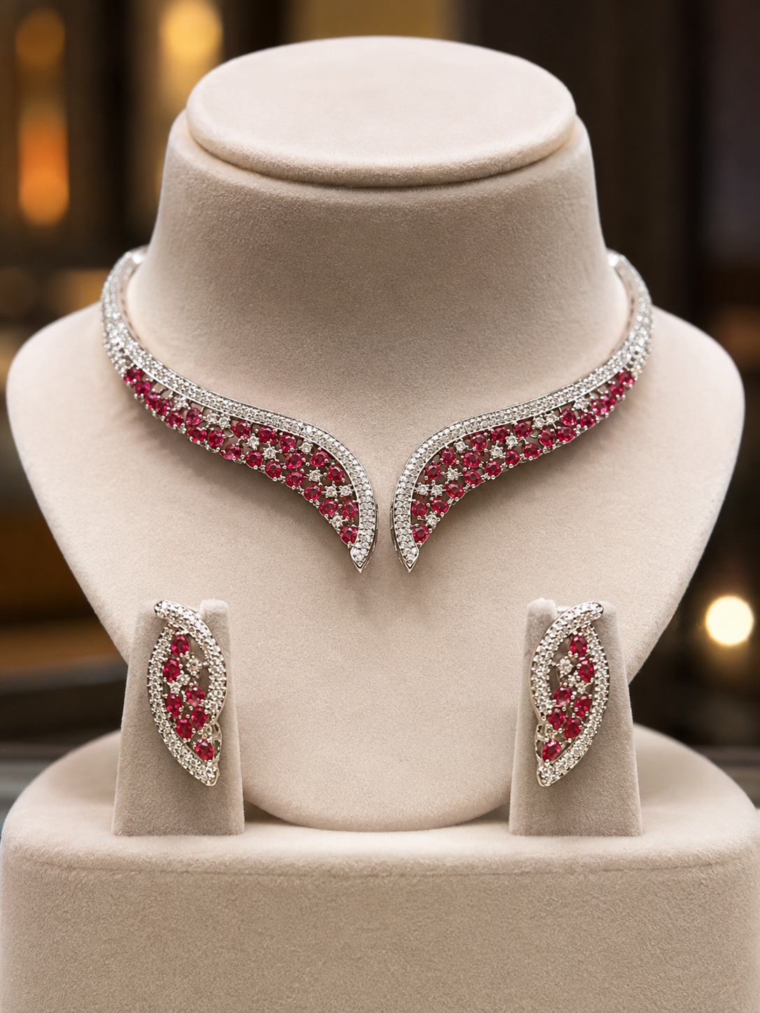 Ruby Petal Elegance Set