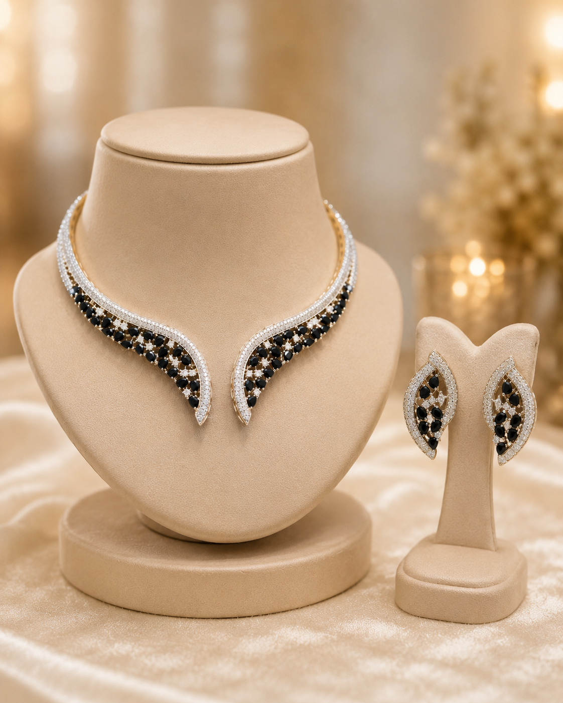 Midnight Leaf Elegance Set