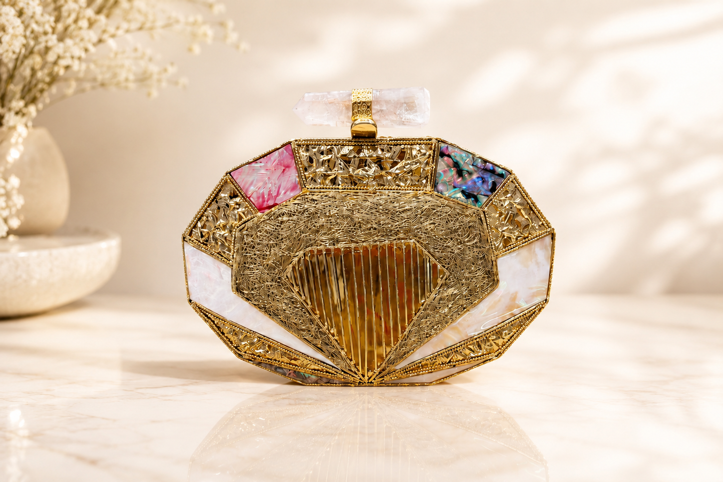 Regal Mosaic Clutch