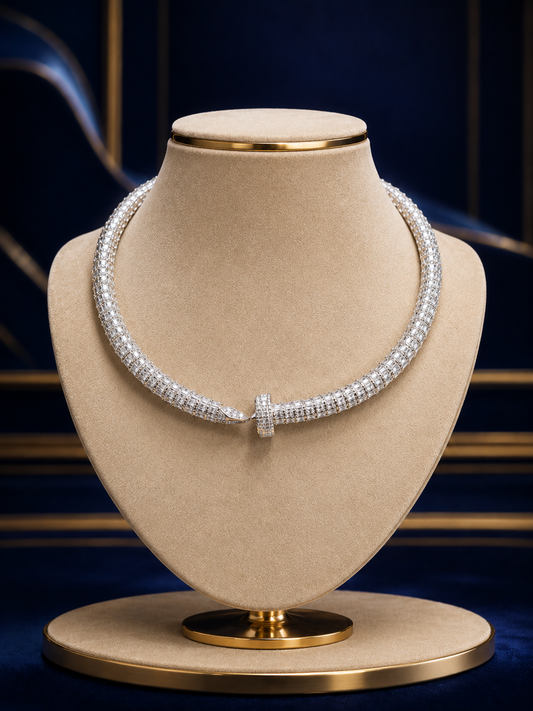 Crystal Serpent Necklace