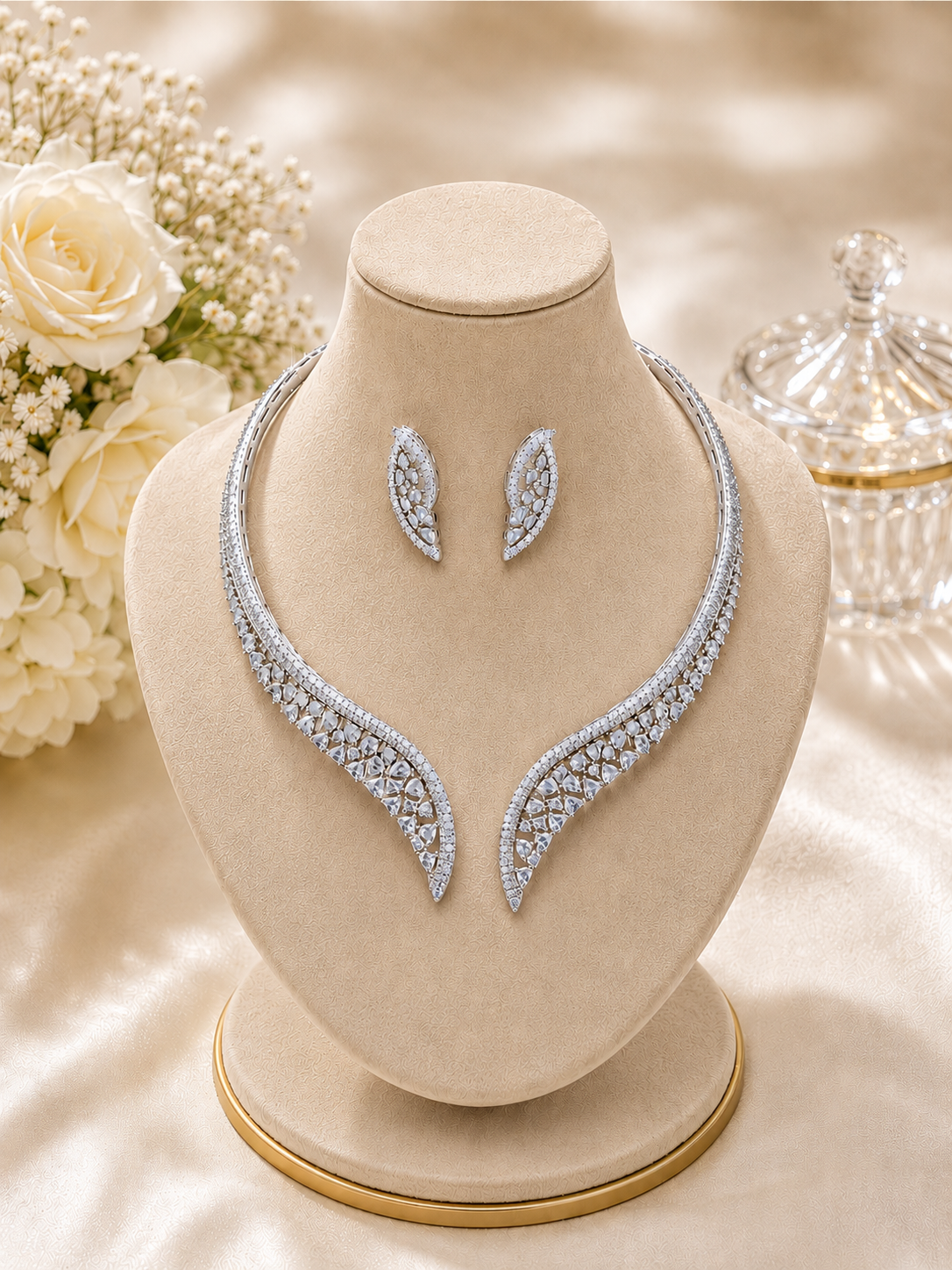 Celestial Leaf Diamond Set