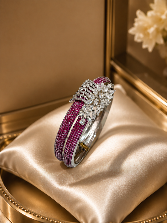 Crimson Blossom Cuff