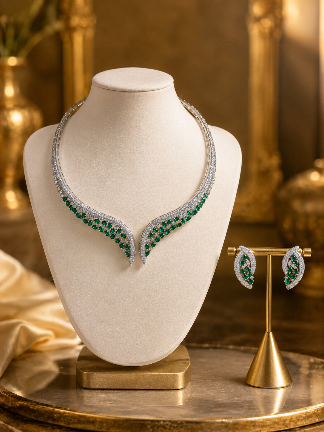 Emerald Grace Necklace Set