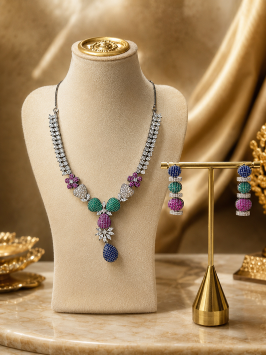 Royal Cascade Necklace Set