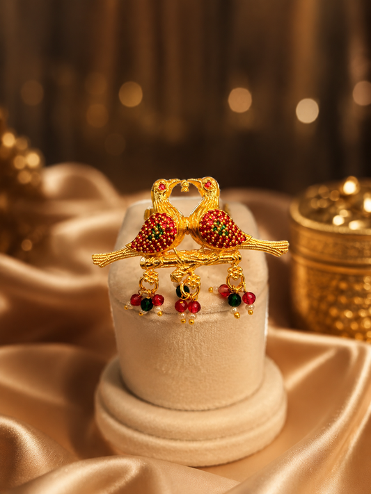 Scarlet Lovebird Ring